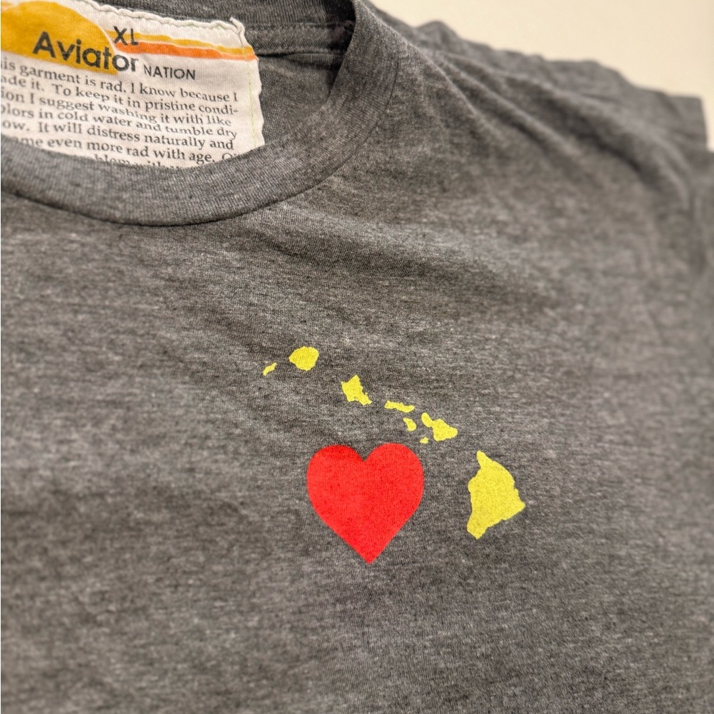 Aviator Nation Limited Edition Hawaii Love Tee. Size XL - Picture 12 of 16